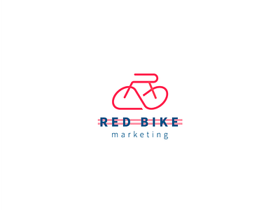 RedBike advertaising agency bike design fast logo marketing
