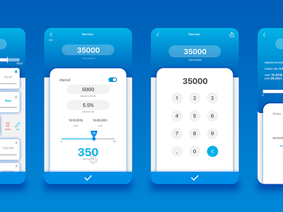 Credit Calculator app calculations credit ios loan ui uidesign ux