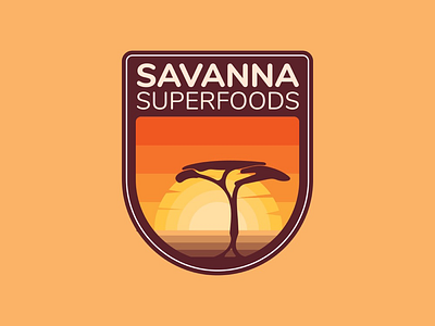 Badge logo design savana africa