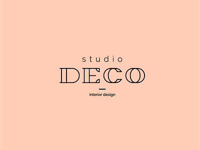 Deco design interior interior designer logo