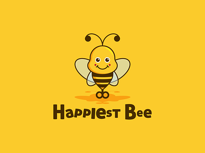 Toys bee design logo toy