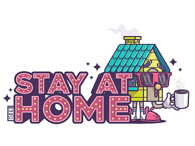 Stay at home 2 casa casita glasses home house safe stay at home vector