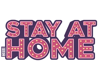 Stay at home 3 casa casita home house lettering letters safe stay at home vector