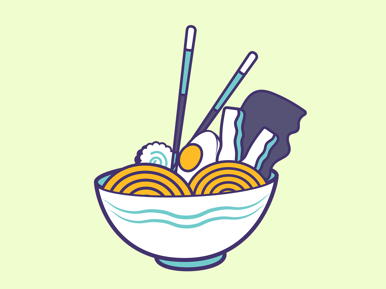 Ramen animated comida food gif illustration japan japon noodles oriental ramen stickers vector