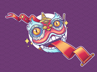 Lion Dance affinitydesigner character china chinese illustration illustrator lion lion dance oriental vector