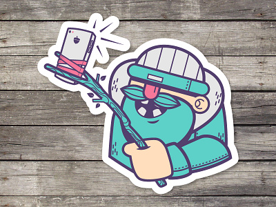 Selfie! / Lumberjack Jack illustration lumberjack phone selfie vector wood