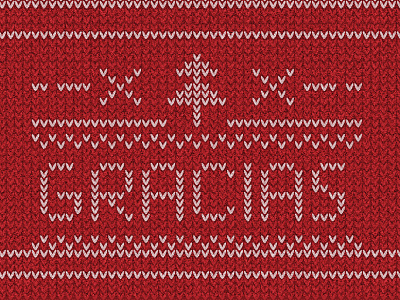 Gracias / Pattern / Ugly christmas gracias navidad pattern thanks tree ugly vector xmas