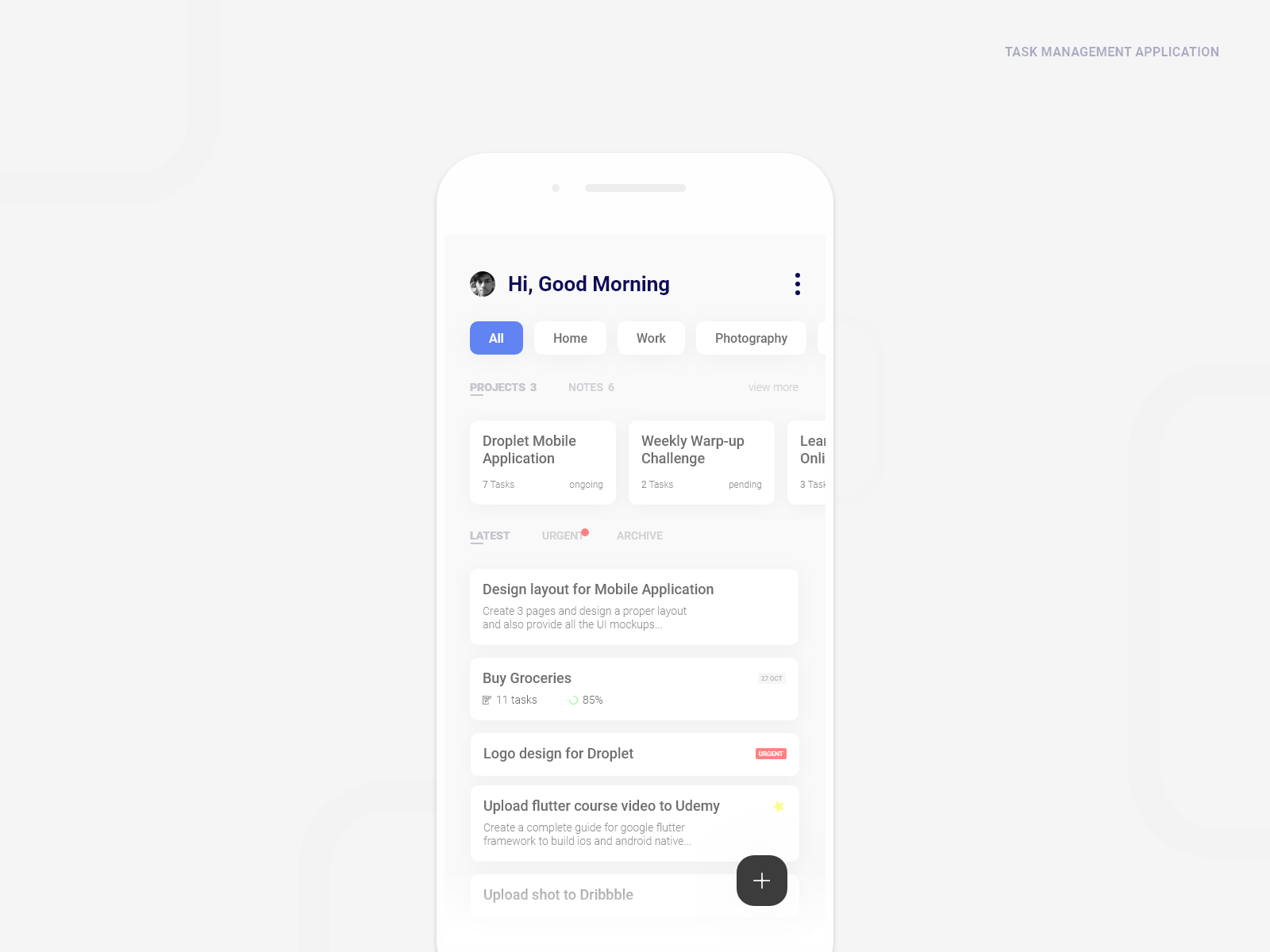Task Notes Application by Mohammad Hamza on Dribbble