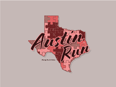 Thirty Logos Day 7. Austin Run austinrun charityrunforautism logo thirtylogos