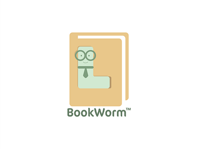 Thirty Logos Day 14. BookWorm bookworm logo thirtylogos vector
