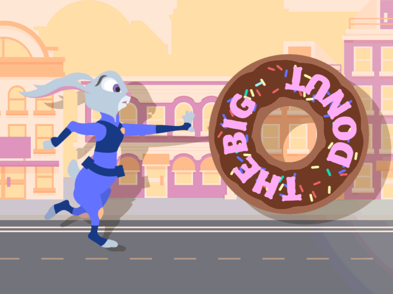 Zootopia donut doughnut run zootopia