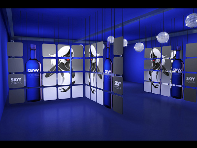 Exhibition design from Skyy Vodka