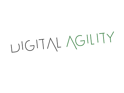 Digital Agility Logo agilty black design digital green icon logo logotype white