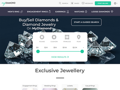 Diamond Jewellery app branding design icon illustration logo ui web website