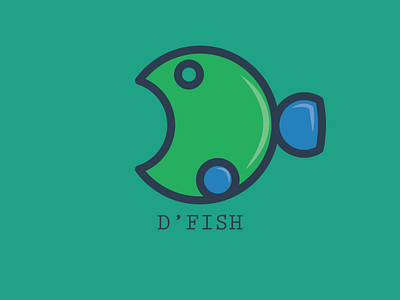 d'fish adobe illustrator animation branding design flat icon logo model