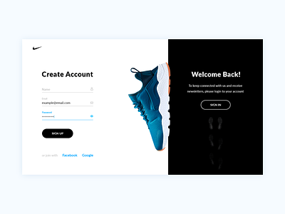 Nike – concept – Up Sign In by Katerina Kolosova on Dribbble