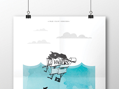 BLK Clip Series graphic design print design typography