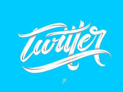 TWITTER affinity designer branding clean design handlettering illustration lettering logo logo design typography