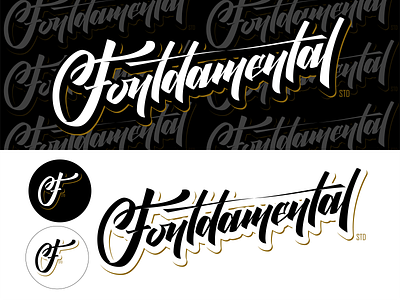 Fontdamental STD. branding design handlettering lettering logo logo design typography vector