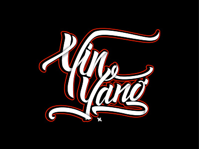 Yinyang adobe illustrator branding clean design handlettering illustration lettering logo logo design typography vector