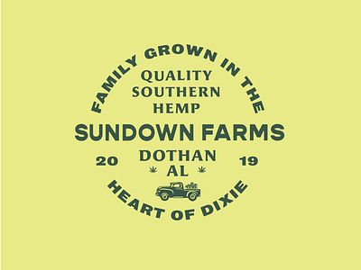SunDownFarms branding design identity illustration illustrator lettering logo type typography vector