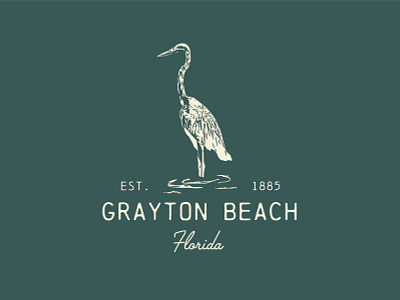 Grayton Beach Logo 2~ branding design identity illustration illustrator lettering logo type typography vector