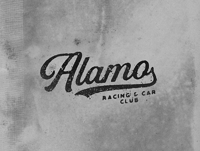 Alamo Racing & Car Club logotype graphicdesign logo type vintage logo vintagetype