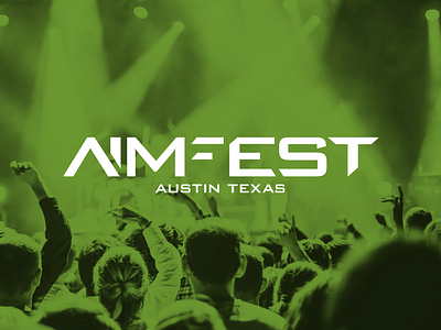 Austin Instrumental Music Fest logotype futuristic logotype modern music sleek