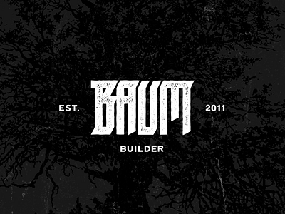 Baum Builder logotype branding graphicdesign logo type