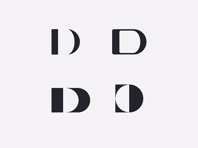 D letter mark exploration graphicdesign letterform lettermark logo logotype modern monogram type