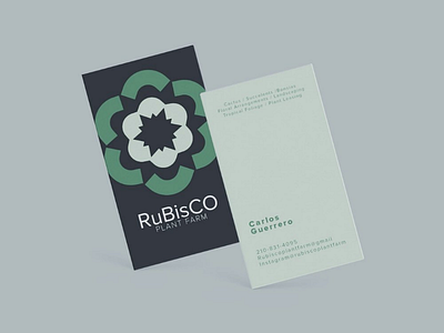 Business card designs for Rubisco Plant Farm