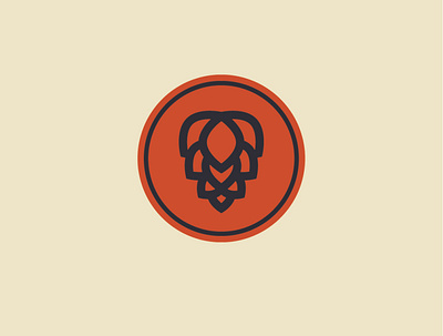 Hops icon brewery branding graphicdesign icon logo logodesign minimal modern monoline symbol