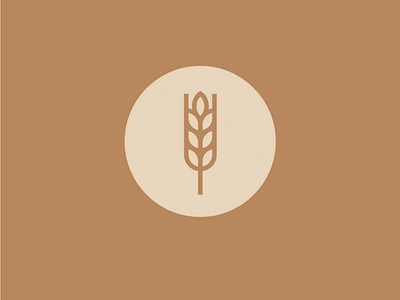 Wheat Icon beer branding brewery graphicdesign icon logo logomark mark modern