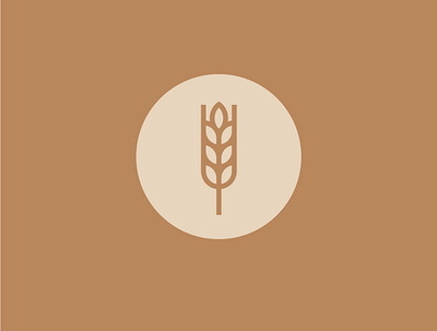 Wheat Icon beer branding brewery graphicdesign icon logo logomark mark modern