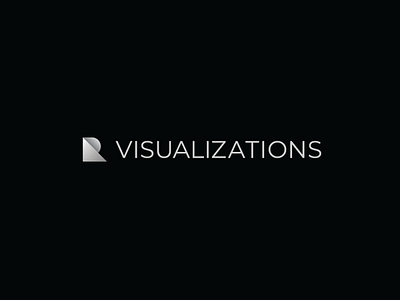 R Visualizations logo concept architecture business engineering graphicdesign icon lettermark logo logomark modern symbol type