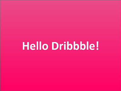 Hello Dribbble! debut dribbble first invite shot