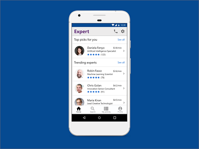 Expert Mobile App app design mobile technology ui ux