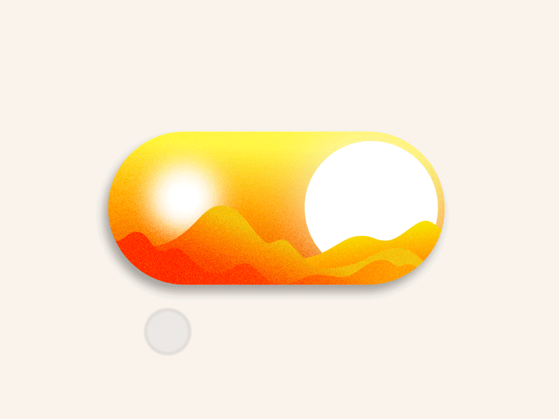Day / Night change ui/ux animation illustration graphic design ux animation ux design ui animation moon sun desert sand grain gradient texture vector ux ui illustrator after affects moton graphics 2d animation animation