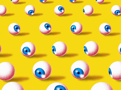 2d Eyes animation pattern loop 2d after effects animation art blue design eye eyeball gif graphic design illustration illustrator minimal motion graphics red simple texture vector yellow