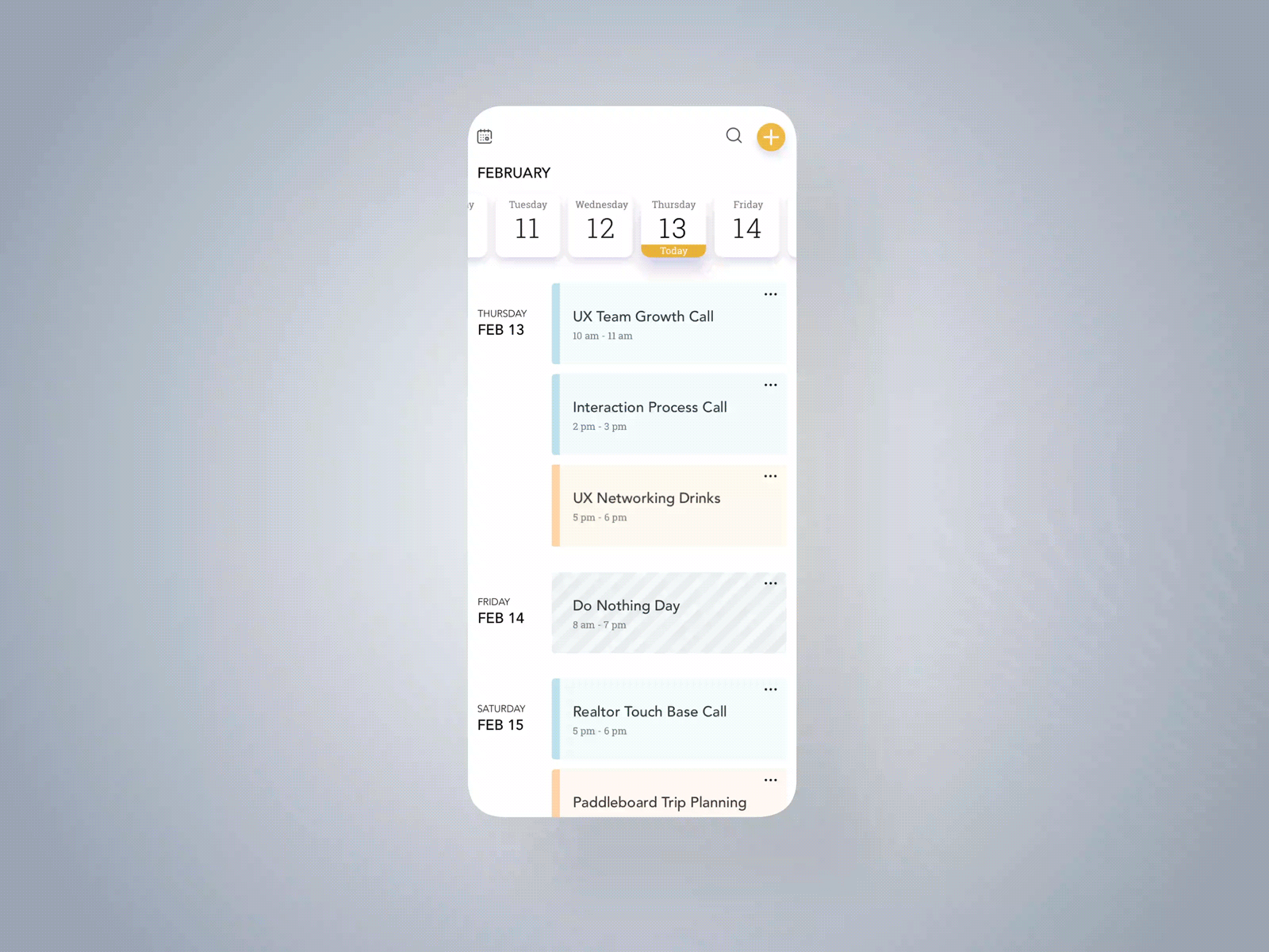 Interaction Calendar - Daily UI #038 038 animation app calendar calendar app calendar ui dailyui interaction map meeting schedule