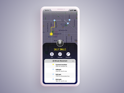 Daily UI Challenge #20 Location Tracker 020 app dailui location maps tracker tracking uidesign