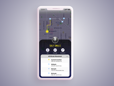 Daily UI Challenge #20 Location Tracker