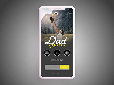 Daily UI Challenge #26 Subscribe 026 appdesign camping dad dailychallenge dailyui sign up subscribe travel uidesign
