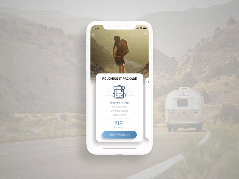 Daily UI Challenge #30 Pricing 030 animation camping cards dailyui dailyui030 intercationdesign options price list pricing