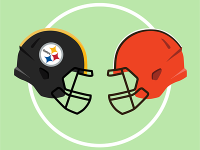 Steelers vs Browns Illustration