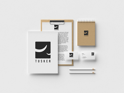 Tusker branding brand identity branding india logo logotype tusker typography
