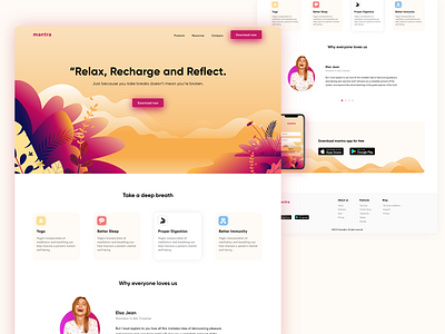 Mantra website design