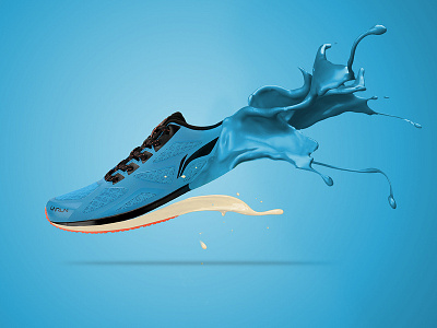 Li-Ning Running Shoes branding china design india li ning manipulation shoes web