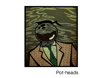 Pot-heads coffee graphic desgin illustration pot vector