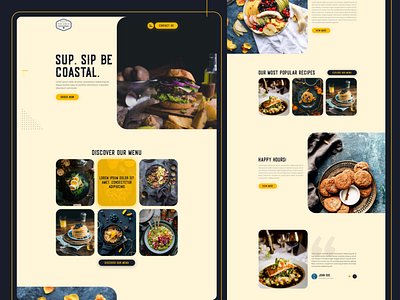 Food Website Design branding design food food and drink food app foodie mockup ui unique web web design webdesign website website design
